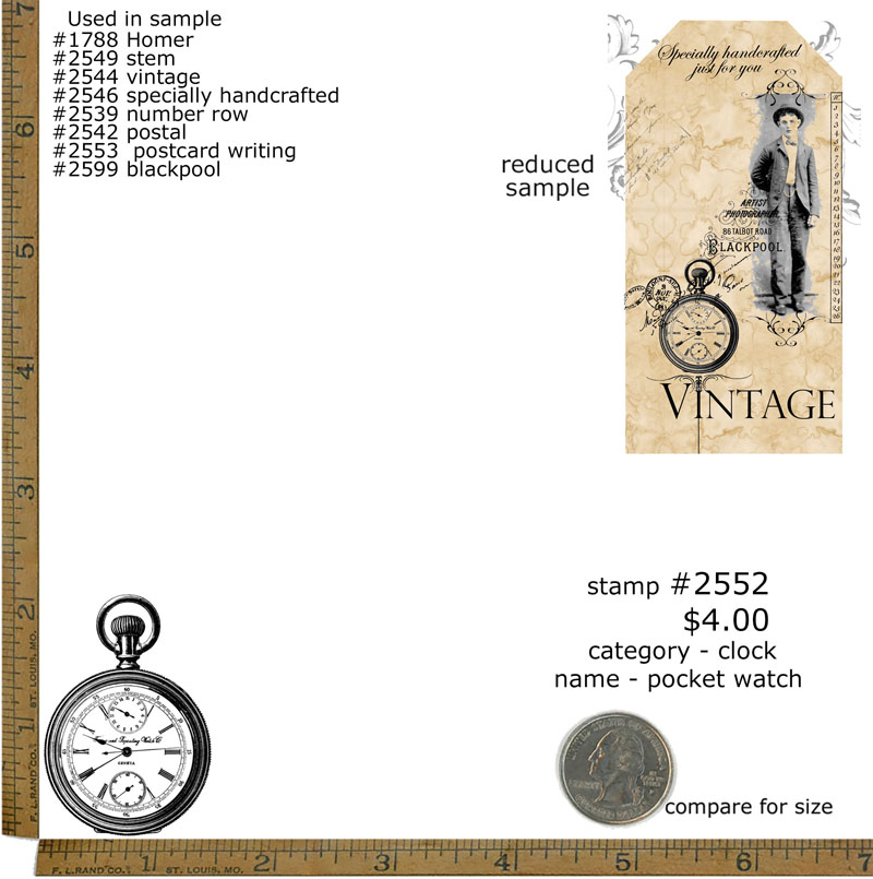 #2552 - Pocket Watch - Clock